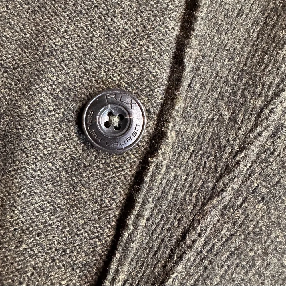 Ralph Lauren RLX Olive Green Lamb-Wool Knit Utility Field Jacket